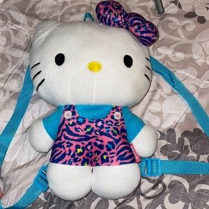 Hello Kitty Leopard Backpack RARE